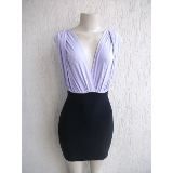 vestido visconlaycra super da moda